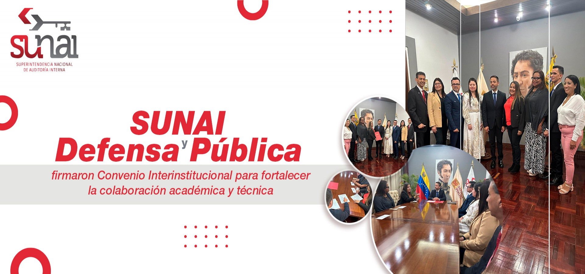 SUNAI y la Defensa Pública firman convenio interinstitucional para fortalecer la colaboración académica y técnica