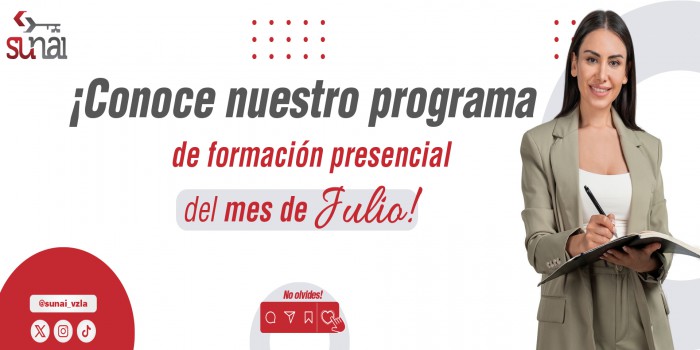 SUNAI presenta su programa de formación presencial para el mes de julio