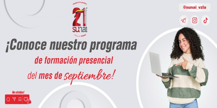 Programa de formación para el mes de septiembre