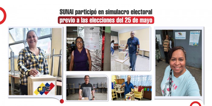 SUNAI participó en simulacro electoral previo a las elecciones del 25 de mayo