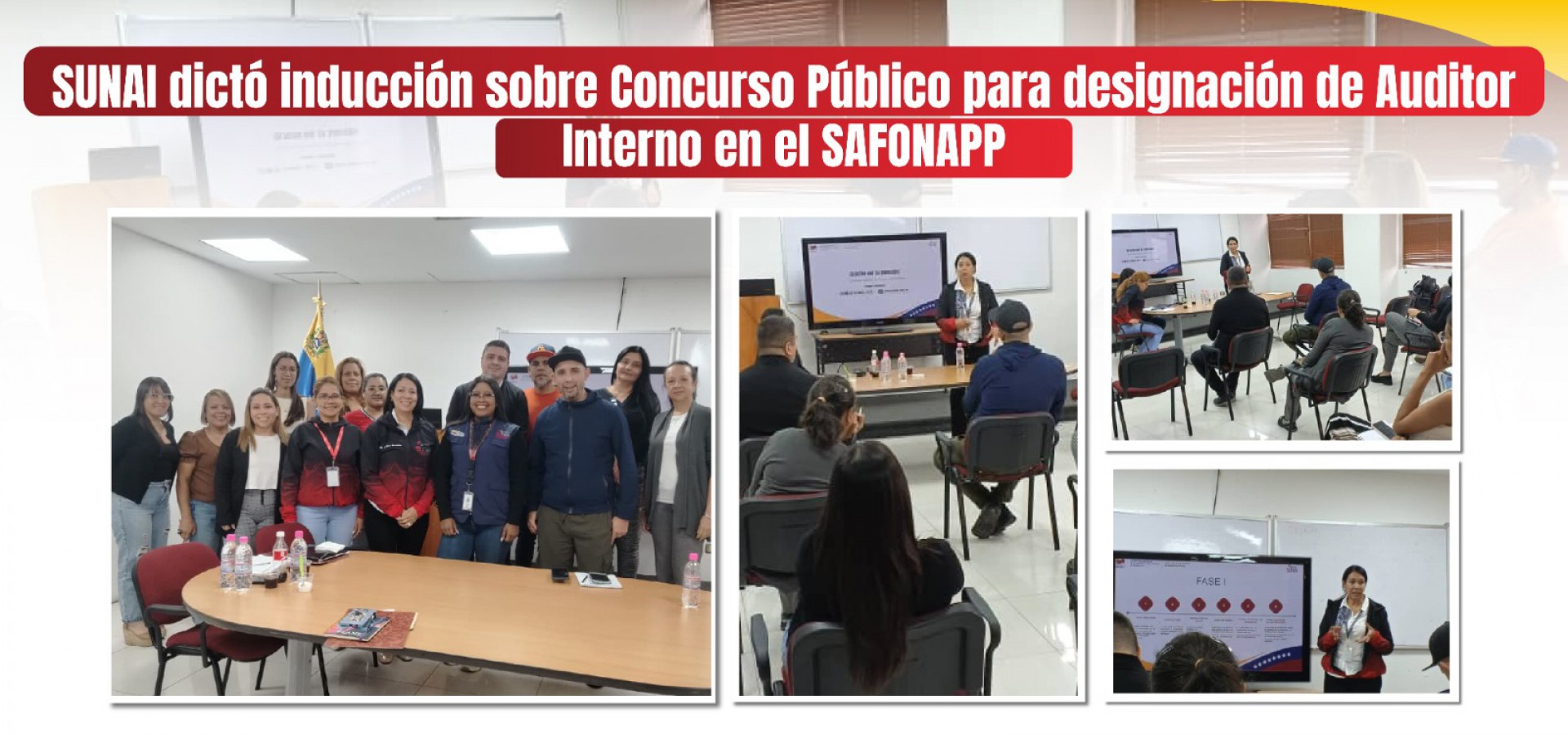 SUNAI dictó inducción sobre Concurso Público para designación de Auditor Interno en el SAFONAPP
