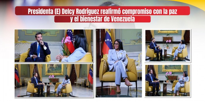 Presidenta (E) Delcy Rodríguez reafirmó compromiso con la paz y el bienestar de Venezuela
