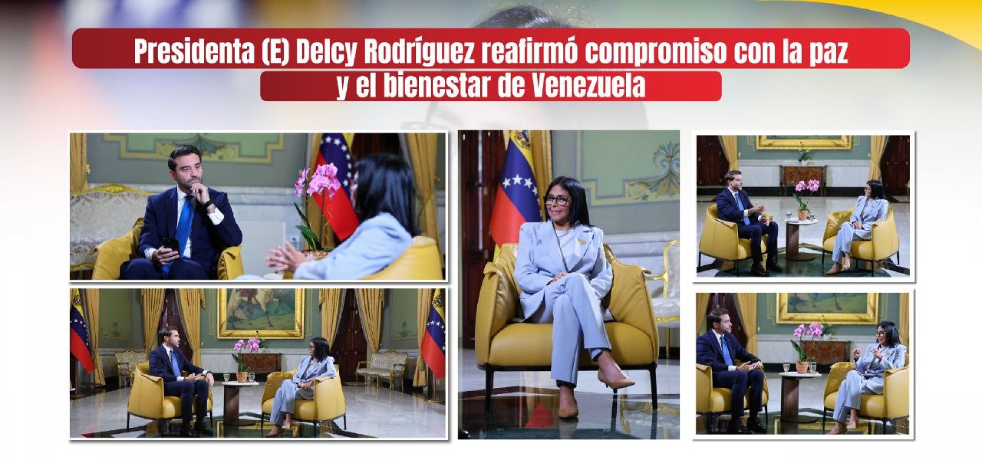 Presidenta (E) Delcy Rodríguez reafirmó compromiso con la paz y el bienestar de Venezuela