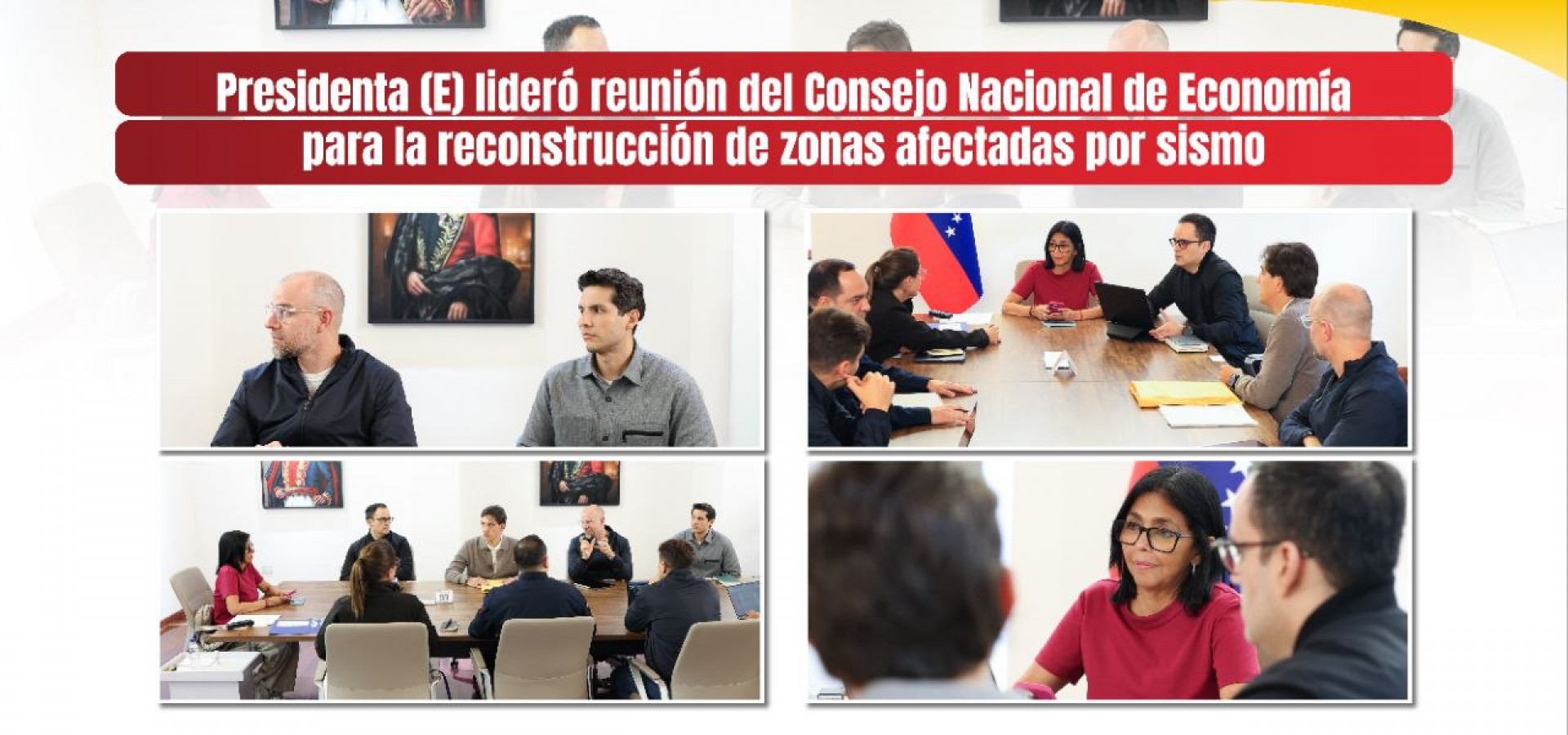 Presidenta (E) lideró reunión del Consejo Nacional de Economía para la reconstrucción de zonas afectadas por sismo
