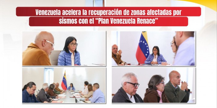 Venezuela acelera la recuperación de zonas afectadas por sismos con el “Plan Venezuela Renace”