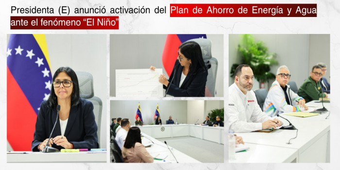 Presidenta (E) anunció activación del Plan de Ahorro de Energía y Agua ante el fenómeno “El Niño”