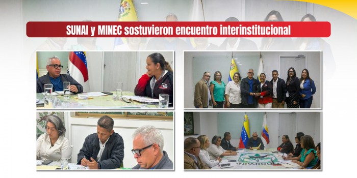 SUNAI y MINEC sostuvieron encuentro interinstitucional