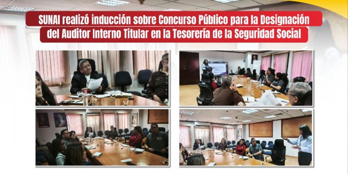 SUNAI realizó inducción sobre Concurso Público para la Designación del Auditor Interno Titular en la Tesorería de la Seguridad Social